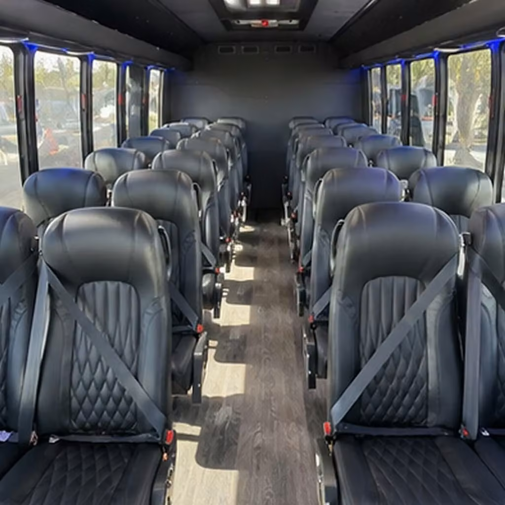 25 passenger minibus interior