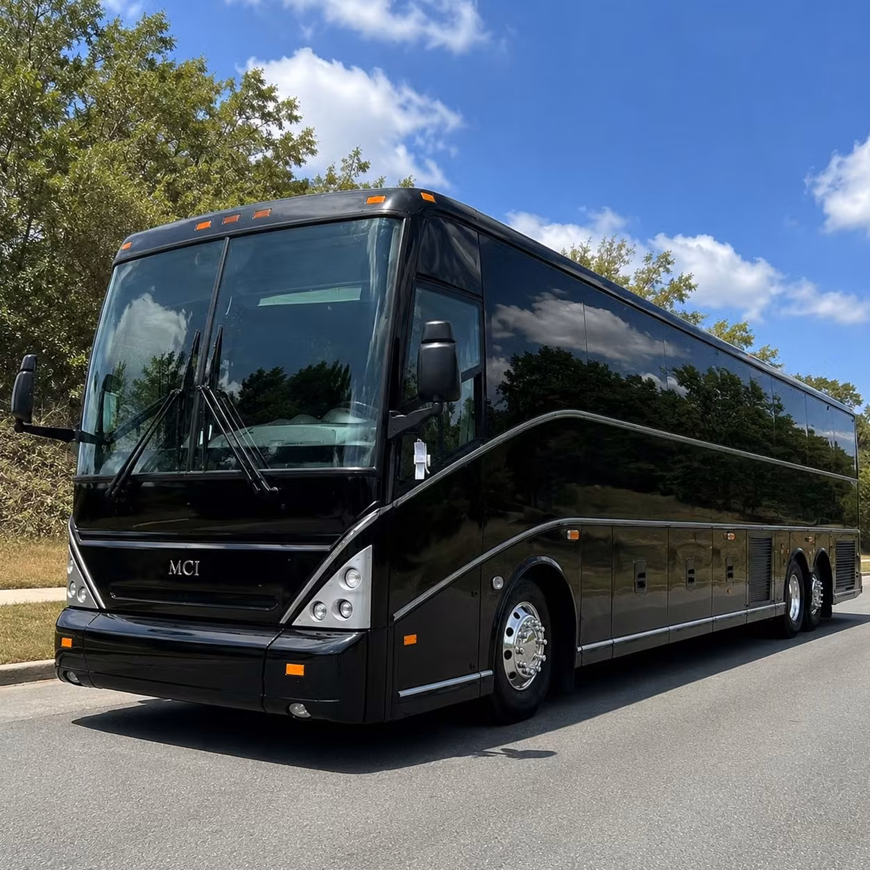 burbank charter bus rental exterior
