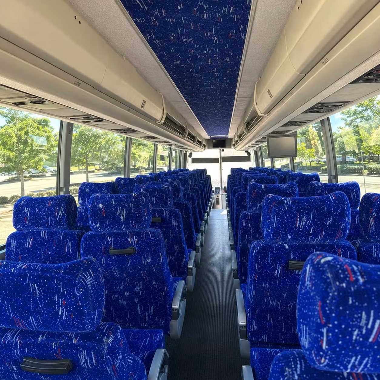burbank charter bus rental inside