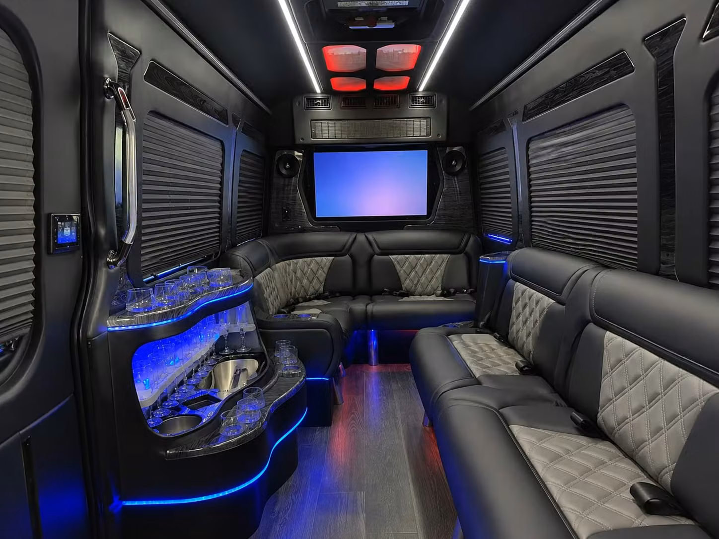 from burbank to your prom venue and back sprinter vans for small prom groups